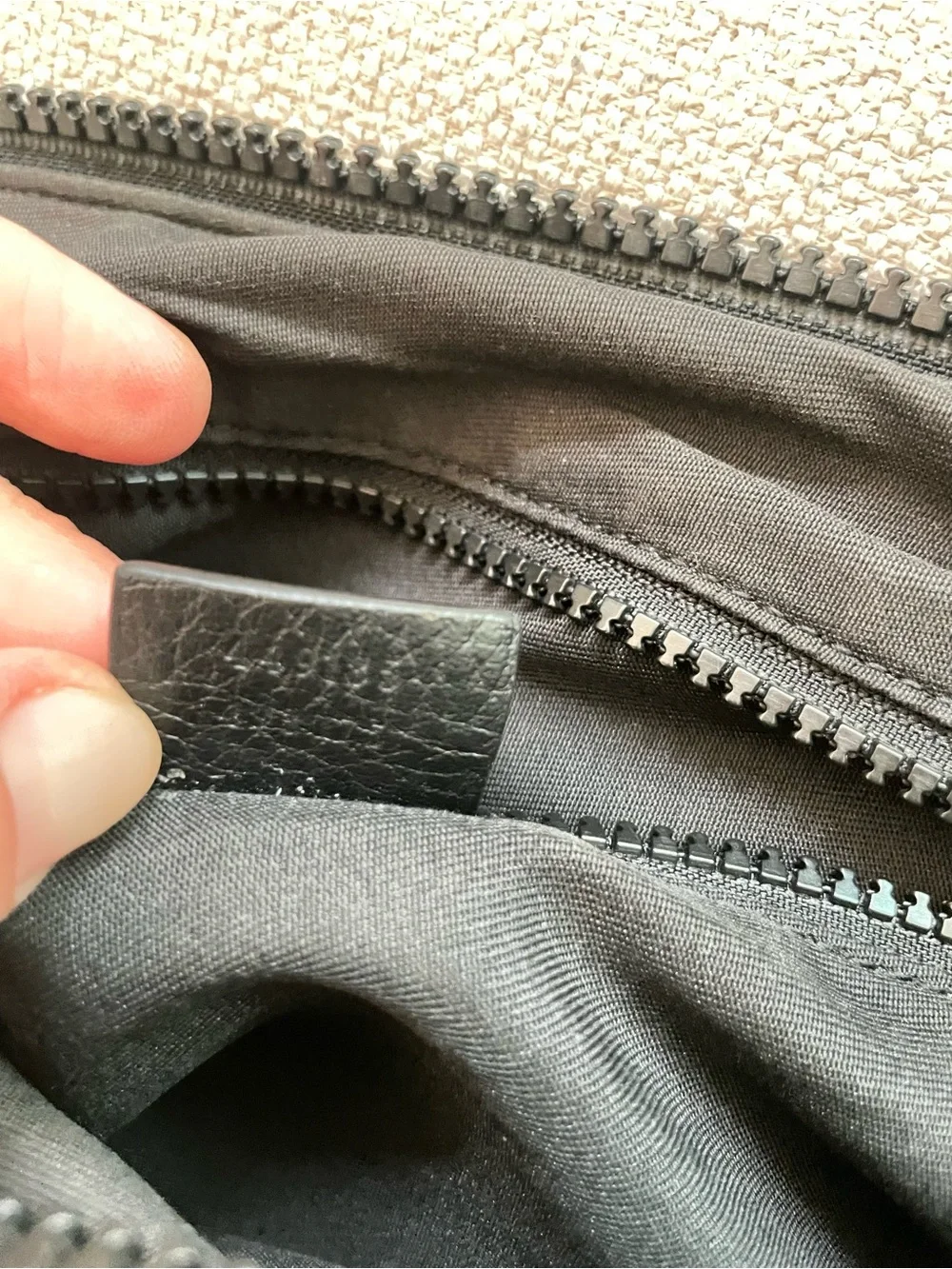 Gucci Black Monogram Crossbody Messenger Bag with Striped Strap